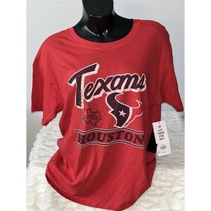 Houston Texans‎ NFL Football T-Shirt Red Short Sleeve Graphic Tee XL NWT